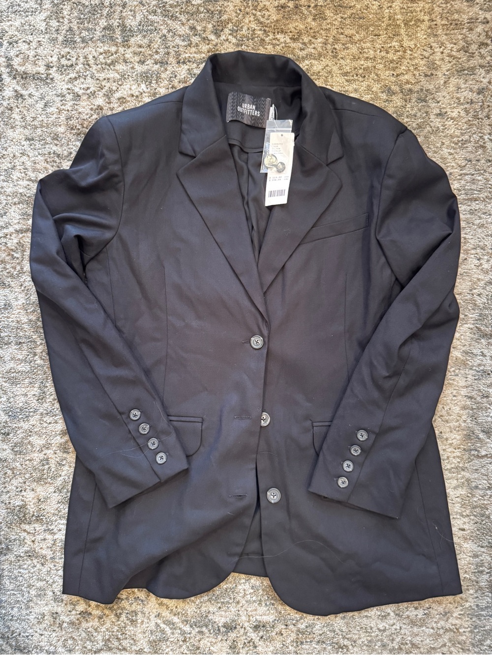 Urban Outfitters Black Single-Breasted Women's Blazer